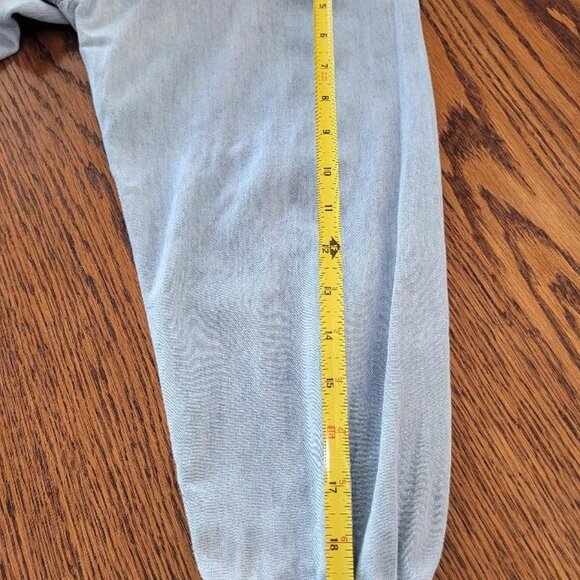 Vintage Lizwear Light Denim Shirt with Rhinestones Size L - Picture 5 of 6